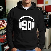 cheap Retro Graphic-Retro Vintage Hoodie Cotton Blend 70s 80s 90s For Men&#039;s Adults&#039; Hot Stamping Party Casual Daily