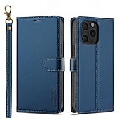 お買い得  iPhone用ケース-電話 ケース 用途 iPhone 16 Pro Max プラス iPhone 15 プロマックスプラス iPhone 14 13 12 11 Pro Max Plus バックカバー ウォレットカードケース スタンド付き 取り外し可 リストストラップ付き レトロ風 TPU PUレザー