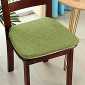 abordables Couverture de chaise de salle à manger-Coussin de chaise coussin de siège de chaise de salle à manger coussin de chaise en mousse à mémoire de forme antidérapant avec attaches dossier en caoutchouc antidérapant housse de siège en forme de