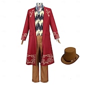 cheap Men&#039;s Costumes-Charlie and the Chocolate Factory Wonka Willy Wonka Cosplay Costume Outfits Cosplay Movie Cosplay for Men&#039;s Boys Kid&#039;s Adults&#039; Carnival Masquerade Event / Party Masquerade
