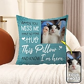 Недорогие Текстиль-Подушка с фотографией питомца, персонализированная памятная декоративная подушка, подарок в знак сочувствия при потере питомца, подарок для собаки или кошки