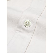 baratos Camisas Elite Masculinas-Homens Branco Manga Longa Gola Dobrada Verão Primavera &amp; Outono Roupa