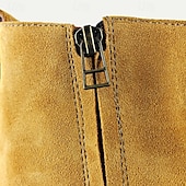 levne Prémiové kožené boty-Pánské Boty Motorkářské boty Retro Kůže Italská celozrnná hovězí kůže Teplý Pohodlné Protiskluzové Zip Černá Žlutá Hnědá