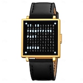 cheap Digital Watches-SKMEI Men Digital Watch Fashion Casual Wristwatch Calendar Waterproof Decoration Steel Leather Watch