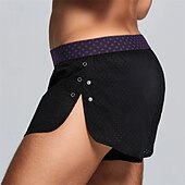 preiswerte Boxershorts für Herren-Herren 1 pc Unterwäsche Boxer Boxer-Shorts 100% Baumwolle Atmungsaktiv Weich Komfortabel Buchstabe Mittlere Hüfthöhe Schwarz Rosa