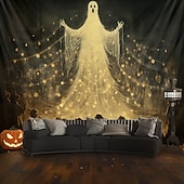 Halloween Decorations Hanging Tapestry Witches Castle Wall Art Large Tapestry Mural Decor Photograph Backdrop Blanket Curtain Home Bedroom Living Room Decoration 21