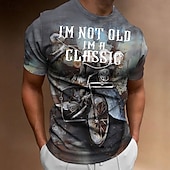 levne Vintage trička-Pánské Grafika Motor Tričko Motocyklové tričko Krátký rukáv tričko 3D tisk Tričkový Košile Vinobraní Módní Designové Venkovní Denní Sport 1 2 3 Jaro léto Oblečení S M L XL 2XL 3XL