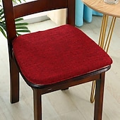 abordables Couverture de chaise de salle à manger-Coussin de chaise coussin de siège de chaise de salle à manger coussin de chaise en mousse à mémoire de forme antidérapant avec attaches dossier en caoutchouc antidérapant housse de siège en forme de