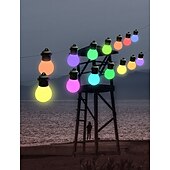 abordables Lumières intelligentes-Guirlande lumineuse extérieure LED Smart Light G50 Phantom avec contrôle Bluetooth et APP guirlande lumineuse musicale alimentée par USB pour les festivals de Noël et la décoration de camping