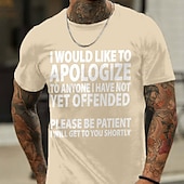 お買い得  メンズグラフィックTシャツ-男性用 レタード Tシャツ カジュアルスタイル コットン１００％ 半袖 グラフィック シャツ ワイン ヘザーグレー ブラック 快適なTシャツ バケーション カジュアル ファッションデザイナーの衣類
