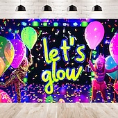 זול שטיחי קיר של Blacklight-blacklight שטיח uv תגובתי זוהר בחושך זוהר מסיבת ניאון רעיונות מסיבת זוהר מקלות מסיבה תלוי שטיח קיר אמנות קיר ציור קיר לחדר שינה בסלון