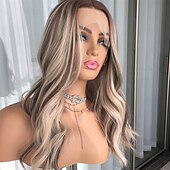 cheap Human Hair Lace Front Wigs-Remy Human Hair 13x6 Lace Front 13x4 Lace Front 4x4 Lace Front Wig Side Part Middle Part Free Part Brazilian Hair Body Wave Wavy Dark Gray Multi-color Wig 130% 150% 180% Density with Baby Hair