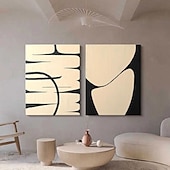 abordables Peintures natures mortes-oeuvre d&#039;art wabi sabi peinture abstraite faite à la main art mural fait à la main peinture abstraite beige sur toile faite à la main une paire d&#039;art mural texturé beige art mural abstrait neutre