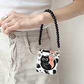 economico Cover Samsung-telefono Custodia Per Samsung Galaxy Capovolgi Z 6 Z Flip 5 Z Flip 4 Z Flip 3 Per retro con cinturino da polso Resistente agli urti Cartoni animati Gatto TPU PC