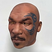 levne Maska-Mike Tyson Karnevalová maska Maska Plná hlava Dospělé Pánské Legrační kostým předvečer Všech svatých Karneval Jednoduchý karnevalový kostým