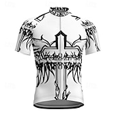 ieftine Tricouri pentru bărbați-Bărbați Jersey de ciclism Trandafir Manșon scurt Bicicletă Tricou Tee Jerseu cu 3 buzunare spate Ciclism montan Uscare rapidă Proiectare anatomică Wicking Respirabil Sport Negru Alb Bleumarin