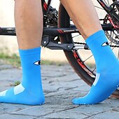 abordables Calcetines de ciclismo-Calcetines unisex, calcetines de compresión, calcetines de bicicleta, calcetines deportivos, calcetines atléticos, para acampar/senderismo, ejercicio al aire libre, ciclismo/bicicleta, cálidos,