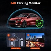 abordables DVR pour voiture-Caméra de tableau de bord IPS 3 pouces avec surveillance HD 1080p, grand angle CMOS, avec vision nocturne WiFi, capteur G, sans enregistreur de voiture