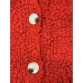 economico Cardigan e capispalla-Per donna Cardigan Maglione Moda Informale Morbido Tinta unica Maillard A coste A cappuccio Tasche Manica lunga Maglia Interni Giornaliero Per eventi Nero Bianco Autunno Inverno