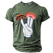 cheap Men&#039;s Funny T shirts-Men&#039;s Adult Humor Funny T shirt Short Sleeve T shirt 3D Print Crew Neck Shirt Retro Vintage Casual Street Style Street Sports Outdoor Casual Black Blue Green Spring &amp; Summer Clothing Apparel S M L XL