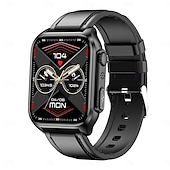 cheap Smartwatch-TK12 Smart Watch 1.96 inch Smartwatch Fitness Running Watch Bluetooth ECG+PPG Pedometer Call Reminder Compatible with Smartphone Women Men Long Standby Hands-Free Calls Waterproof IP 67 46mm Watch