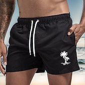 baratos calções de banho e calções de surf-Homens Calção Justo de Natação Shorts de Natação Bermuda de Surf Bolsos com forro de malha Cintura elástica Calção Desportos e Ar livre Praia Piscina Secagem Rápida Leve Macio Natação Praia Moderno