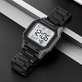 abordables Relojes digitales-SKMEI Hombre Reloj Digital Al Aire Libre Deportes Moda Reloj de Muñeca Luminoso Cronómetro Despertador cuenta regresiva TPU Reloj