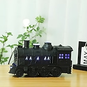 abordables Humidificateurs et déshumidificateurs-humidificateur en forme de train avec veilleuse et diffuseur télécommandé à brume fraîche