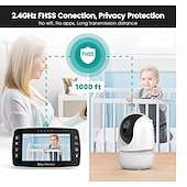 cheap Baby Monitors-4.3 Inch Video Baby Monitor With Camera PTZ Zoom Babyphone Cam Security Protection Surveillance Cameras
