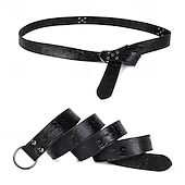 preiswerte Herren-Gürtel-Herren Gürtel Hüftgurt Schwarz Braun PU Aleación Retro Einstellbar Totenkopf Motiv Kürbis Halloween Täglich