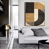 preiswerte Landschaftsgemälde-großes abstraktes Gemälde handgemachtes abstraktes Ölgemälde handgemalt beige Gemälde handgemachtes braunes Wabi Sabi Kunstwerk Ölgemälde handgemalt strukturiertes Ölgemälde beige Ölgemälde modernes