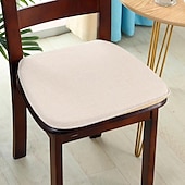 abordables Couverture de chaise de salle à manger-Coussin de chaise coussin de siège de chaise de salle à manger coussin de chaise en mousse à mémoire de forme antidérapant avec attaches dossier en caoutchouc antidérapant housse de siège en forme de