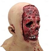 olcso kiegészítők-Zombi Maszk Halloween-kellékek Felnőttek Férfi Női Ijesztő jelmez Mindszentek napja Farsang Könnyű farsangi jelmez