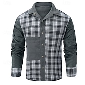 economico Giubbotti e cappotti da uomo-Per uomo Giacca da camionista Giacca pratica Giacca cargo Giornaliero Da mare Tenere al caldo Tasche Autunno inverno Liscio Di tendenza Classico Bavero Standard Nero Blu Marrone Verde Cachi Giacca