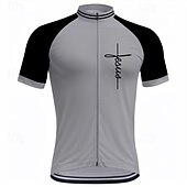economico Maglie da uomo-Per uomo Maglia da ciclismo Manica corta Bicicletta Maglietta Superiore con 3 tasche posteriori Ciclismo da montagna Cicismo su strada Asciugatura rapida Zip anteriore Ad alta capillarità Blu Viola