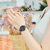 levne Quartz hodinky-MINI FOCUS Dámské Křemenný kreativita Minimalistický Módní Wristwatch VODĚODOLNÝ Síťovaný pásek Hodinky