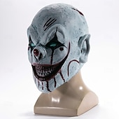 preiswerte Masken-Killerclown Böser Clown Maske Haloween Figuren Erwachsene Herren Damen Grusel Gruseliges Kostüm Halloween Halloween Karneval Einfaches Karnevalskostüm