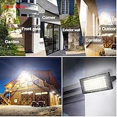 Χαμηλού Κόστους Φωτιστικά Δρόμου-rgb led flood light αδιάβροχο ip65 ac 220v προβολέας εξωτερικού χώρου φωτισμός κήπου led ανακλαστήρα χυτό φως προβολείς 1/2 τμχ