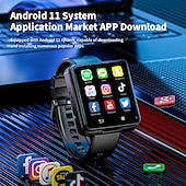 Недорогие Смарт-часы-LOKMAT APPLLP 2 MAX Умные часы 2.64 дюймовый Смарт-часы-телефон 3G 4G Bluetooth Педометр Напоминание о звонке будильник Совместим с Ноль Женский Мужчины GPS Хендс-фри звонки Медиа контроль IPX-4 57