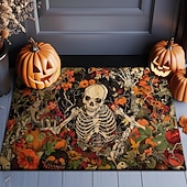 お買い得  ハロウィンの寝室-ゴシックなハロウィーンのフロアマットは、ダークなエレガンスであなたの装飾を高めます