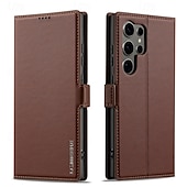 cheap Samsung Cases-Phone Case For Samsung Galaxy S24 S23 S22 S21 Ultra Plus A55 A35 A25 A15 5G A54 A34 A14 A53 A52 S20 FE S25 Ultra Back Cover Wallet Case with Stand Holder Magnetic Card Slot Retro TPU PU Leather