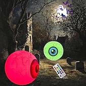 economico Luci di Halloween-1 pz 40 cm Halloween gonfiabile palloncino bulbo oculare luce con telecomando, palloncino lampeggiante a led 16 colori regolabili per piscina interna ed esterna Halloween atmosfera inquietante decorazione luce