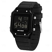 abordables Relojes digitales-Reloj electrónico de moda para hombre Sanda 2174, reloj despertador multifuncional deportivo resistente al agua 2024, reloj electrónico LED para hombre