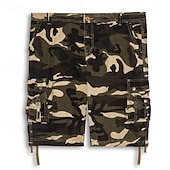 cheap Classic-Men's Cargo Shorts Hiking Shorts Pocket Multi Pocket Camouflage Comfort Outdoor Short Casual Sports Cargo Shorts Chino Blue Camouflage Red Inelastic