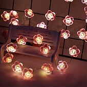 cheap Solar String Lights-4M 40LED Solar Cherry Blossom Mushroom Hazelnut Copper Wire String Lights Outdoor Waterproof Christmas Thanksgiving Garden Party Balcony Home Decoration