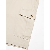 halpa Miesten Elite Shorts-Miesten Shortsit Liinavaatteet Kesähousut Edessä tasku Suora jalka Tavallinen Mukavuus Hengittävä Polven pituus ulko- Loma Juhla Muoti Perus Valkoinen Khaki