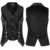 preiswerte Oberbekleidung-Retro Vintage Mittelalterlich Renaissance Weste Prinz Ritter Herren königlich Steampunk Halloween Karneval Maskerade Party / Abend Erwachsene Weste