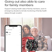 お買い得  スマートウォッチ-iMosi ET381 スマートウォッチ 1.43 インチ スマート·ウォッチ ブルートゥース ECG + PPG 温度監視 歩数計 と互換性があります Android iOS 女性 男性 ハンドフリーコール 防水 メディアコントロール IP 67 46mmの時計ケース