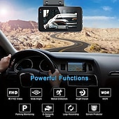 abordables DVR pour voiture-Caméra de tableau de bord IPS 3 pouces avec surveillance HD 1080p, grand angle CMOS, avec vision nocturne WiFi, capteur G, sans enregistreur de voiture