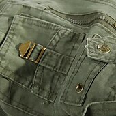 economico Pantaloni cargo-Per uomo Pantaloni cargo Pantaloni tattici Pantaloni Bottoni Multi tasca Liscio Indossabile Esterno Giornaliero Campeggio e hiking Di tendenza Classico Verde militare Verde primavera